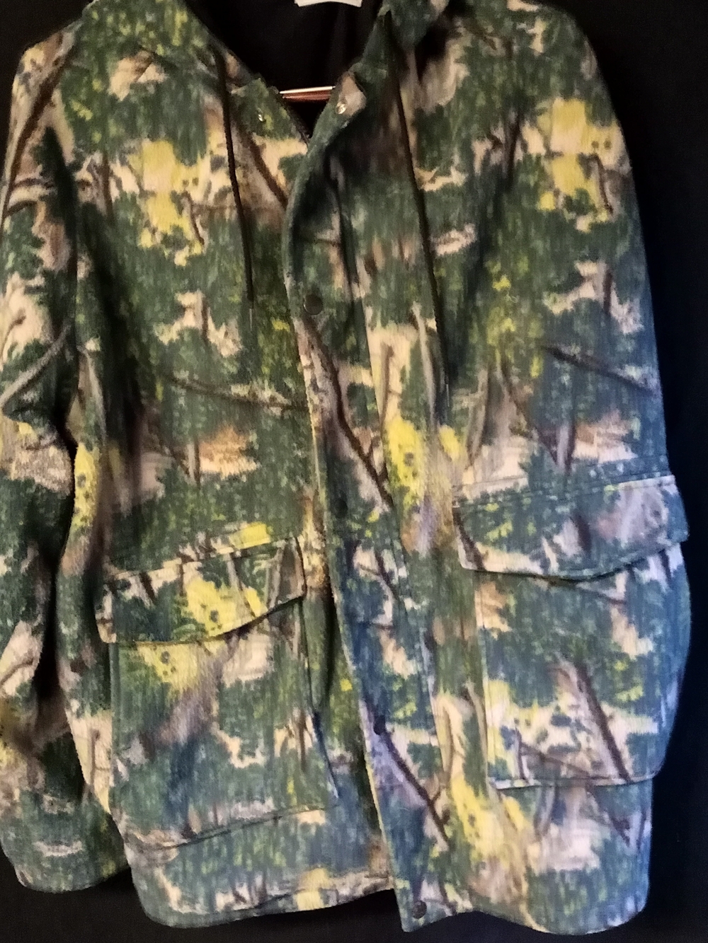 Vintage Men's Field Jacket in Green Camo